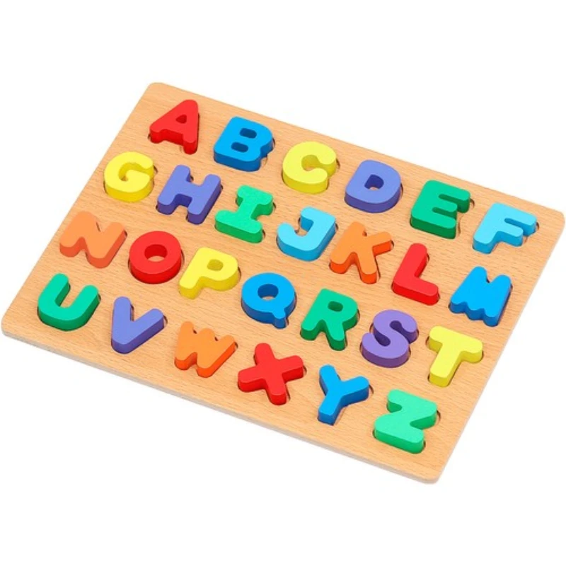 Puzzle din lemn cu alfabetul